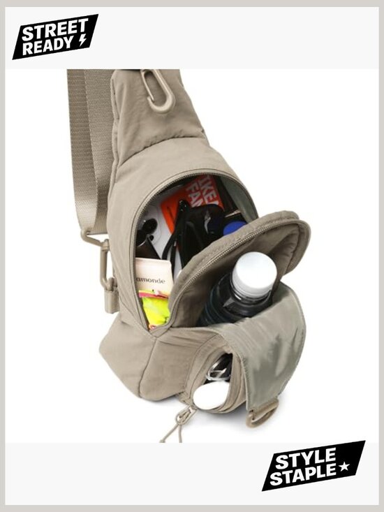 Sling Bag Adjustable Straps Crossbody Chest Lightweight Backpack Travel Hiking main image 5